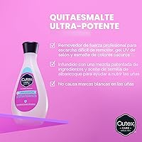 Vista 2 de Cutex Removedor de esmalte de uñas de gel, ultra potente y elimina la purpurina y las pinturas de colores oscuros, sin parabenos, 6.76 onzas líquidas