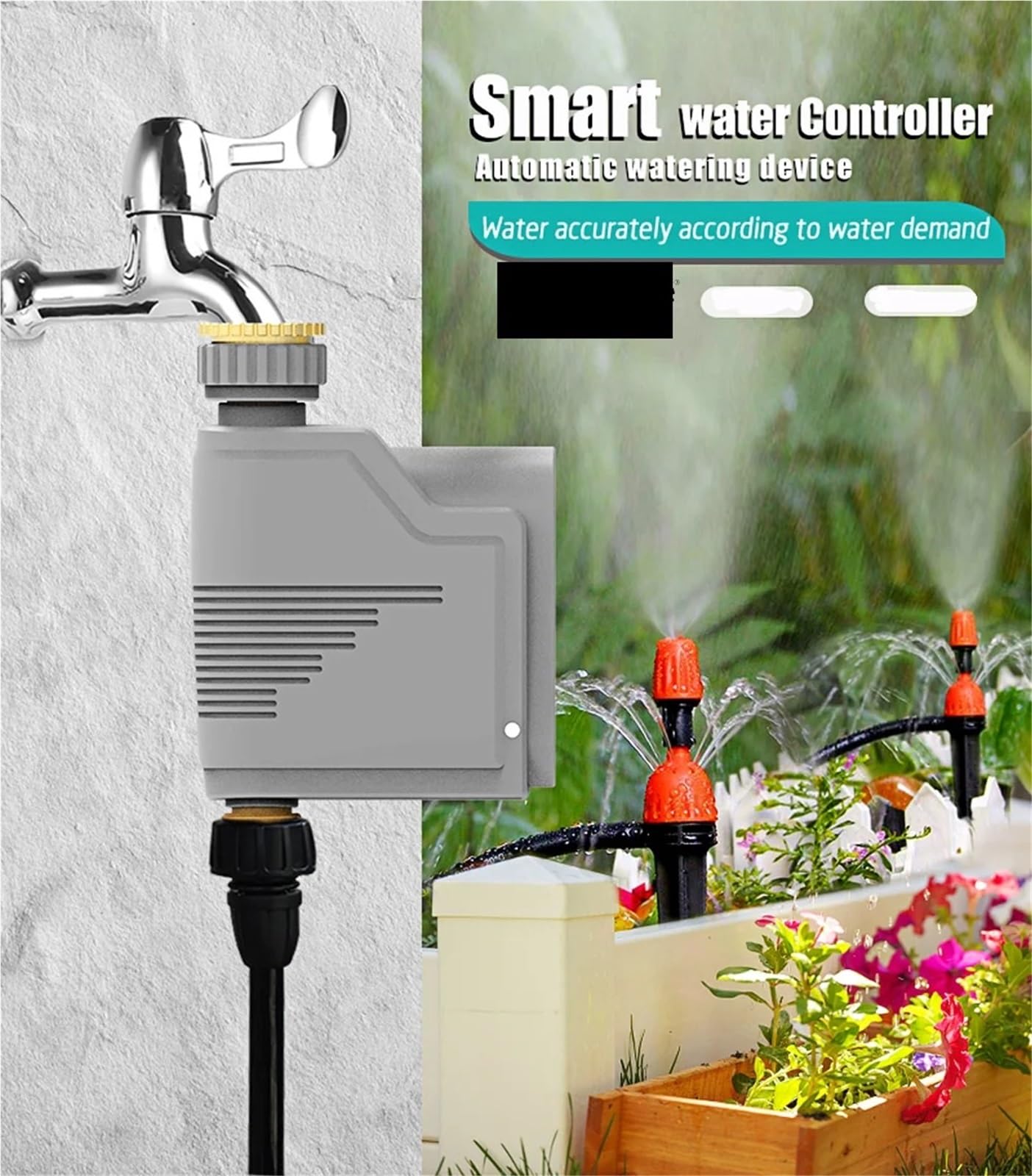 Rubinetto for tubo flessibile Controller timer for irrigazione Sprinkler di irrigazione da giardino intelligente Rilevatore di umidità del suolo