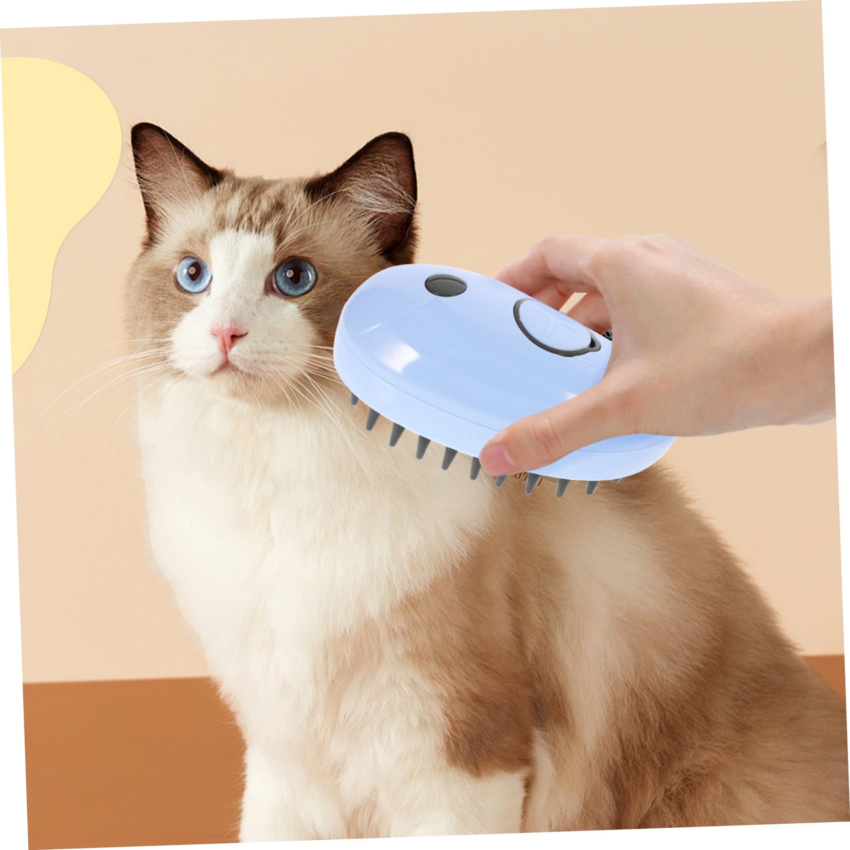Kisangel 5stücke Pet Dog Dampfbürste Multifunktionale Katzenmassagebürste Mit Selbstreinigung Geeignet Für Katzenpflege Und Baden Elektrische Dampfbürste Design Für Sanfte Massage Und