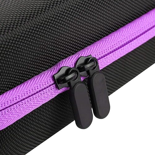 Miniatura 3 de Fydun Ential Oil Estuche de transporte rígido, 60 botellas de 0.2 fl oz, 0.5 fl oz para familias (morado)