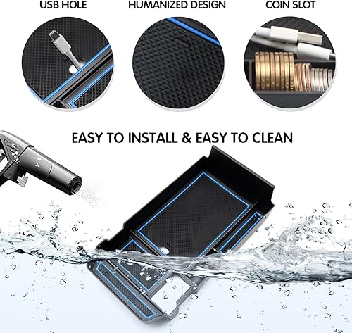 Miniatura 5 de Organizador de consola central para CX-30, Mazda CX-30, consolas y organizadores automotrices 2020+ Mazda CX 30 accesorios bandeja de almacenamiento