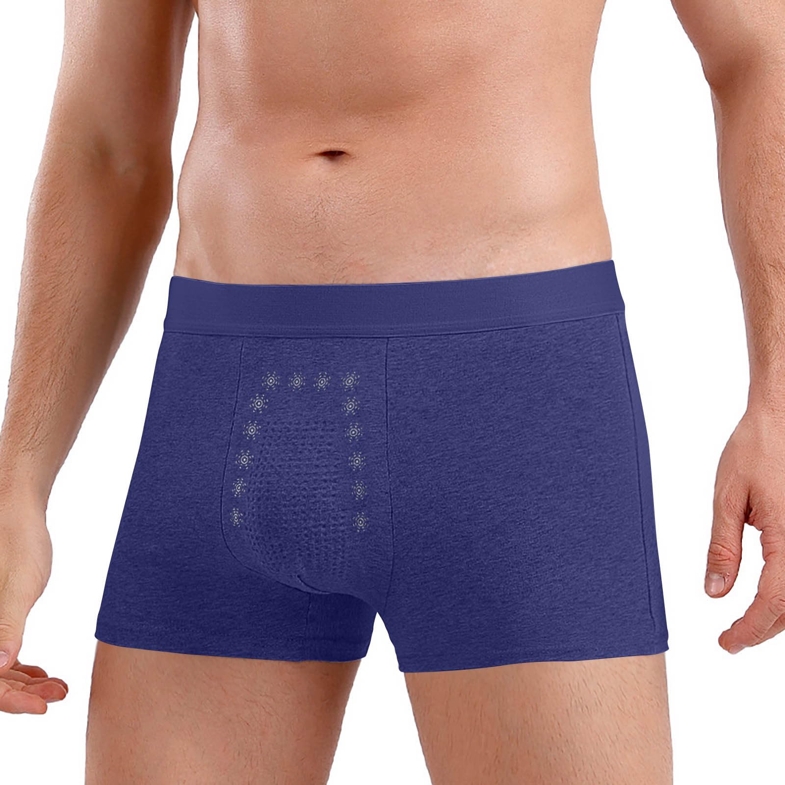 Total Support Pouch Mens Boxer Brief Underwear Anti-Chafing Moisture-Wicking Odor Control Comfortable Middle Waist Panties