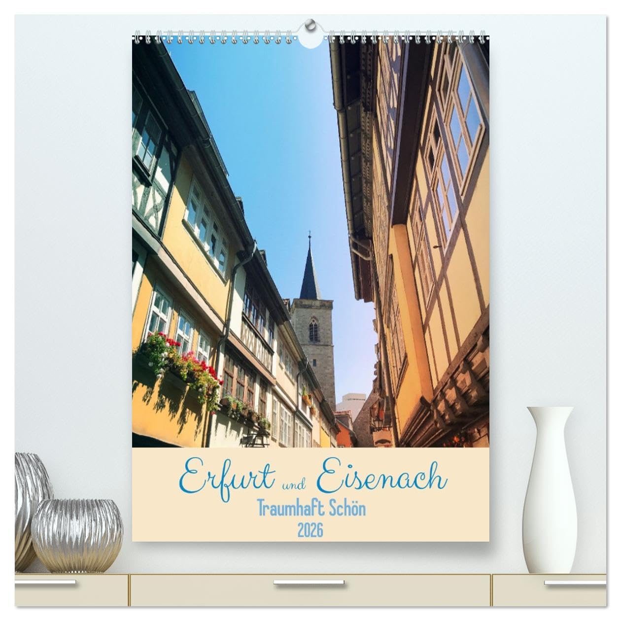 Calendrier Thuringe 2026 grand format pour salon et bureau
