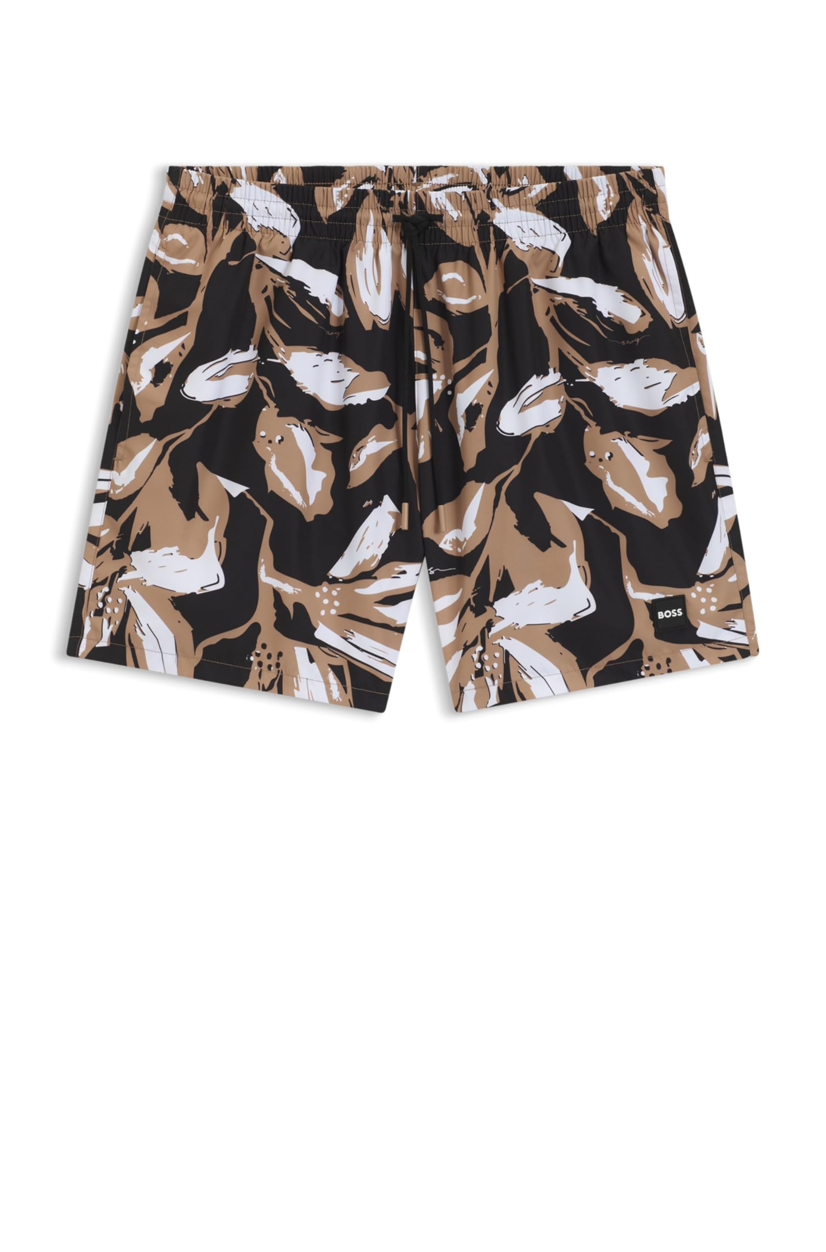 BOSS Mens Piranha 10257165 01 Swim Short Black M