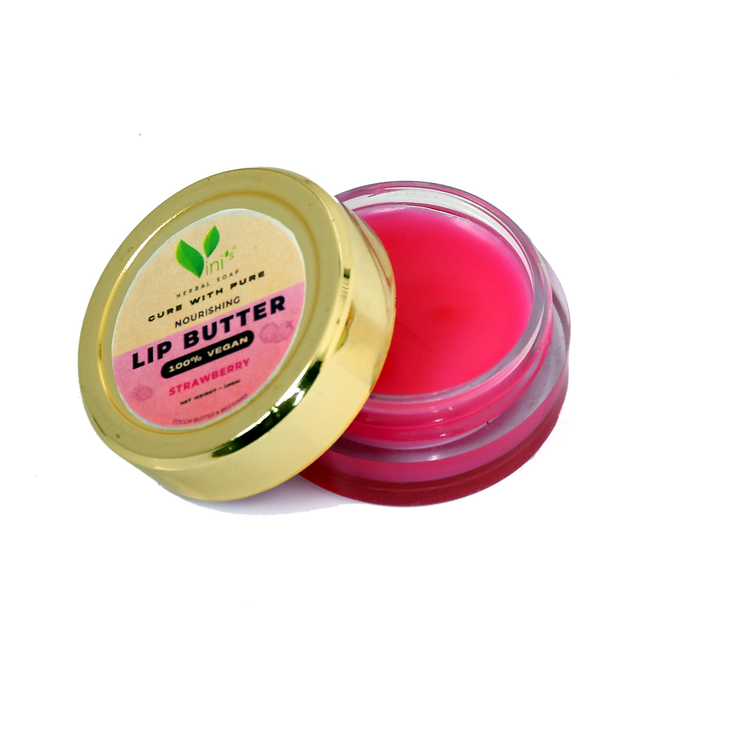 Strawberry Lip Butter | Lip Balm For Dry, Dark,Smoky, Pigmented and Chapped Lips | With Cocoa Butter, Almond Oil & Lemon Extract Intense Hydration | Men,Women & Kids 8-GM-picture-39