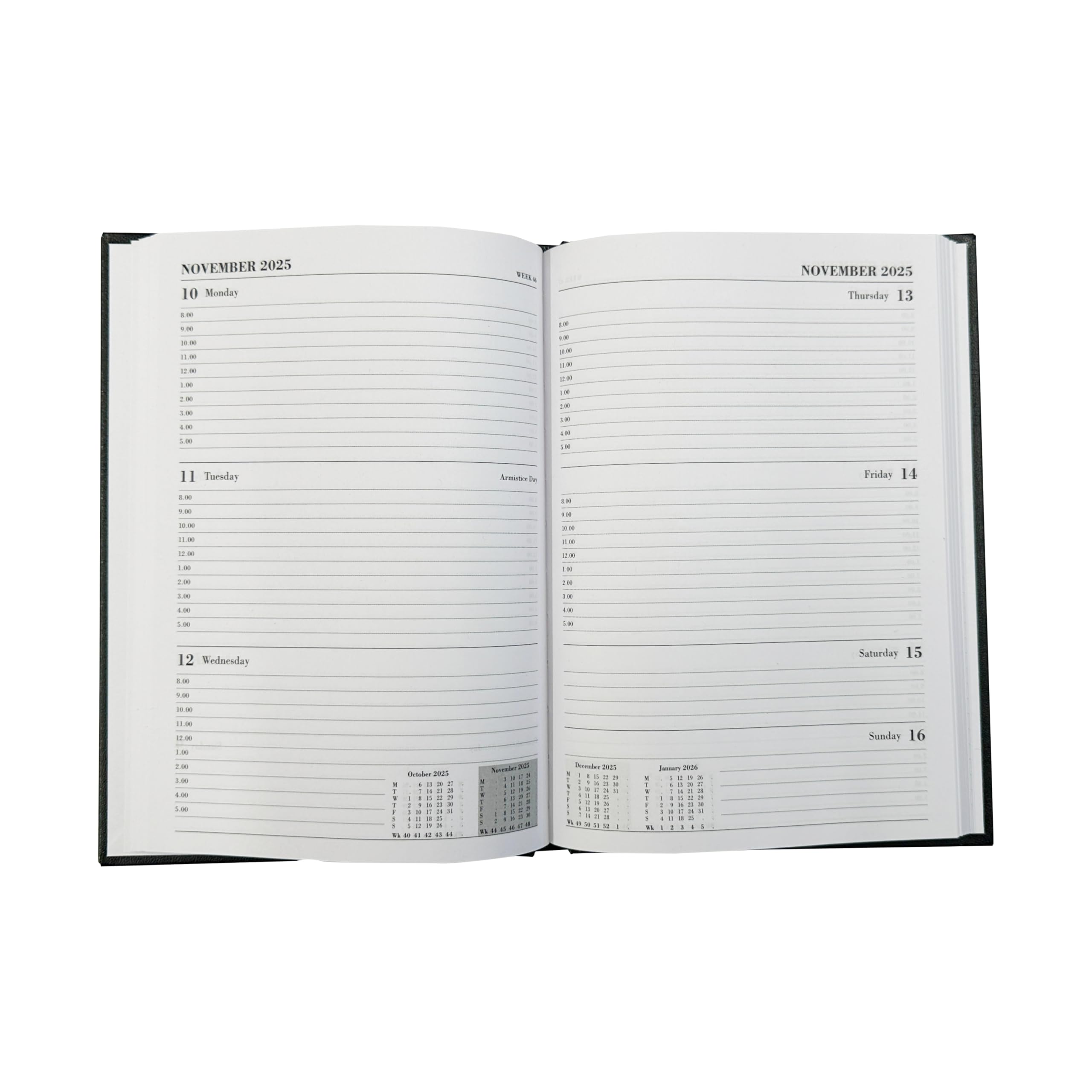 Academic Year Diary A4 Week To View Black 2026/27