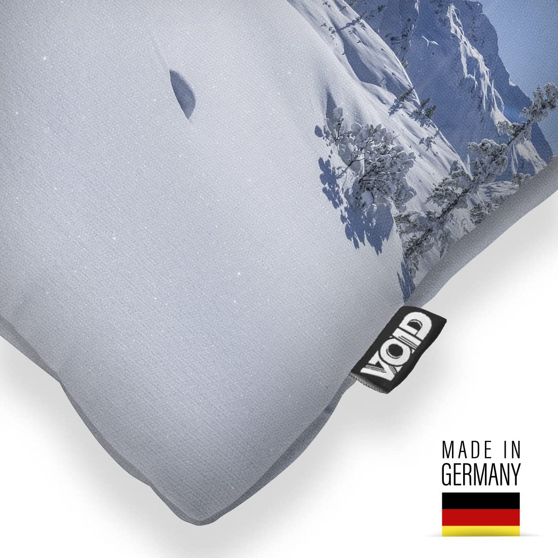 VOID Coniglio Paesaggio Montagna Cuscini federe Poliestere Impermeabile per Uso Outdoor e Indoor, Kissen Size:60 x 60 cm