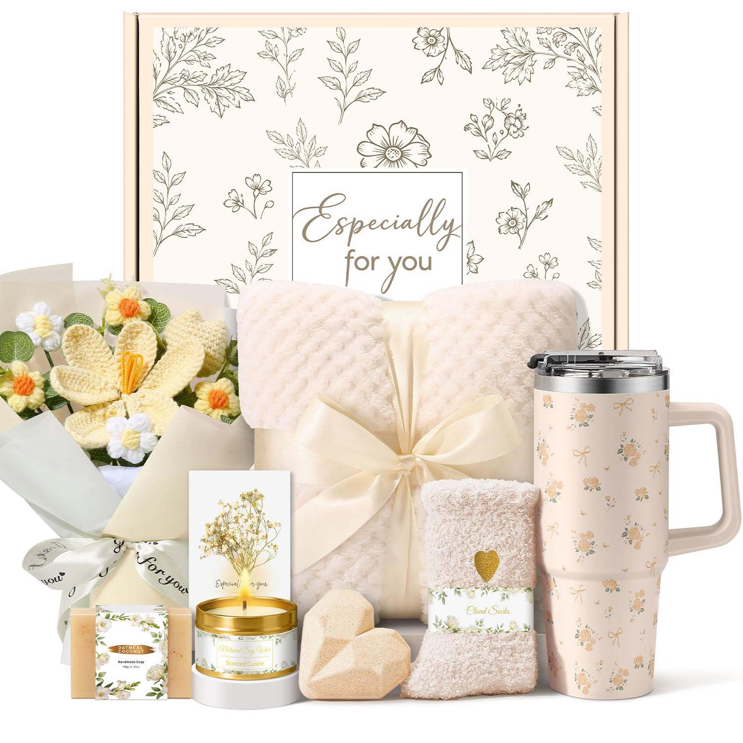 Luxury Women's Gift Basket - Self Care & Relaxation -9
