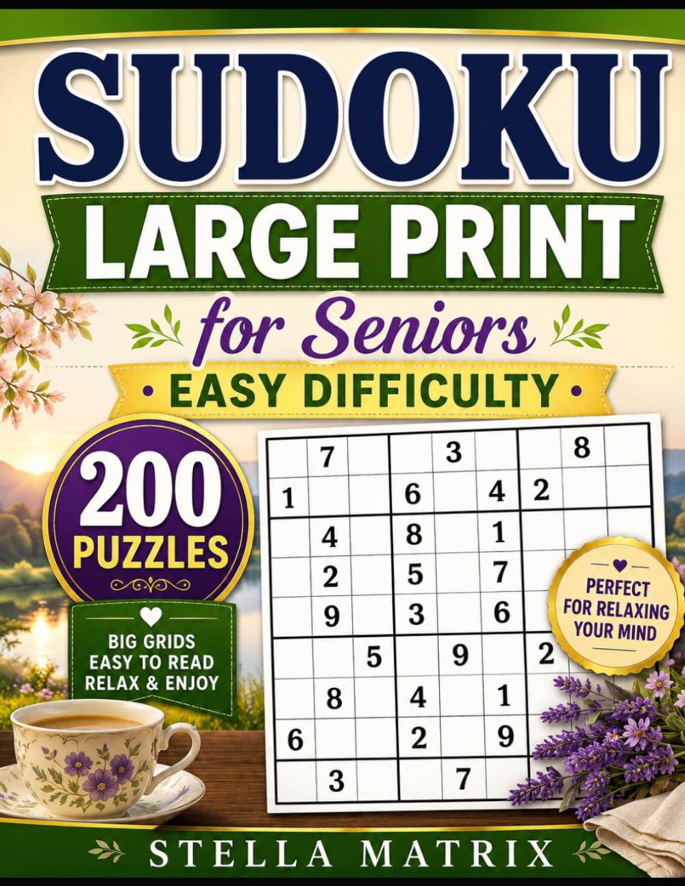 LARGE PRINT EASY SUDOKU FOR SENIORS