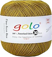 Vista 62 de Golo - Hilo de ganchillo tamaño 30, hilo de colores para hacer encaje 310