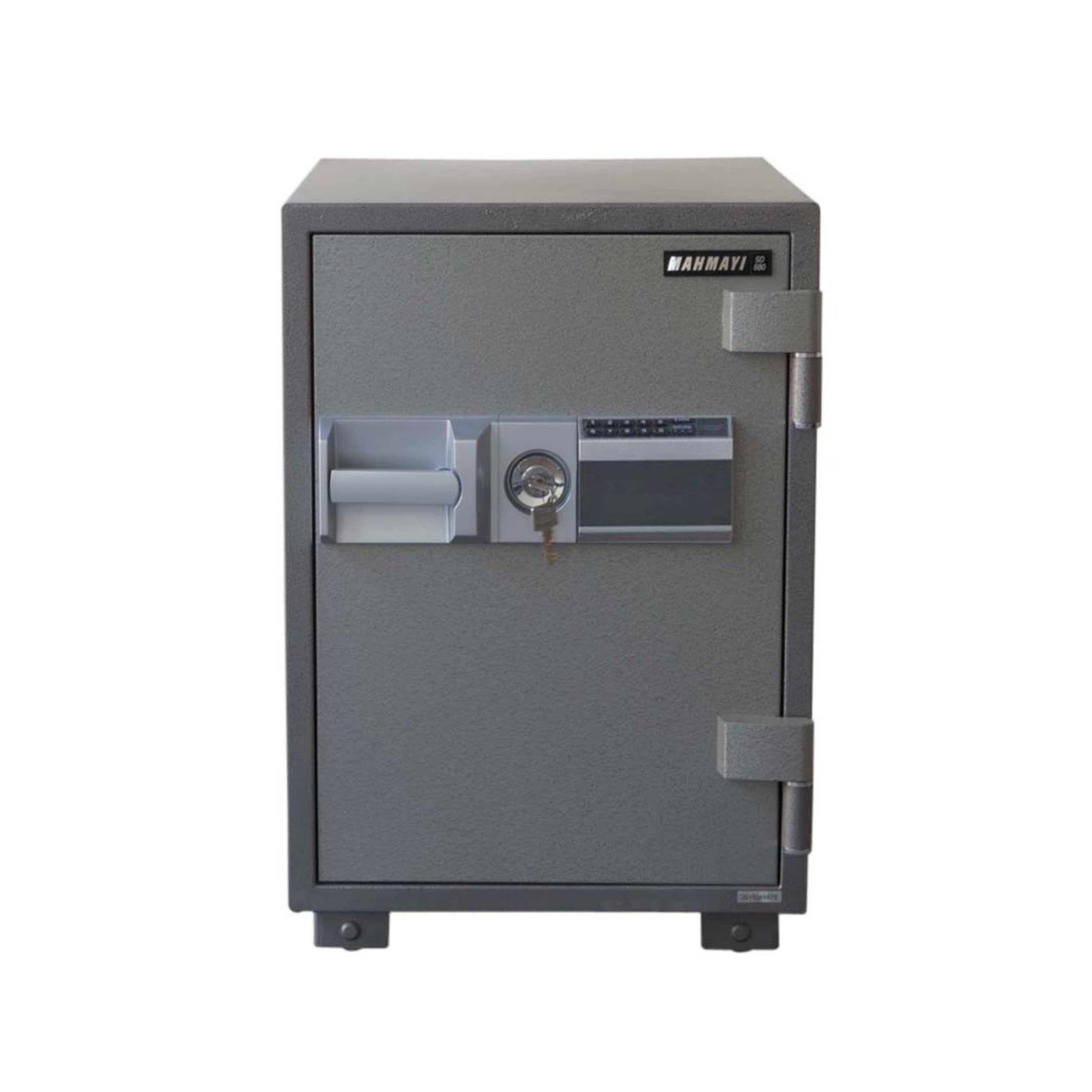 Mahmayi Tijori 77E Digital Fire Safe - Bold and Resilient Fireproof Safe with Adjustable Shelf and Drawer Storage - Hammertone Finish - 50cm x 50cm x 77cm (Grey)