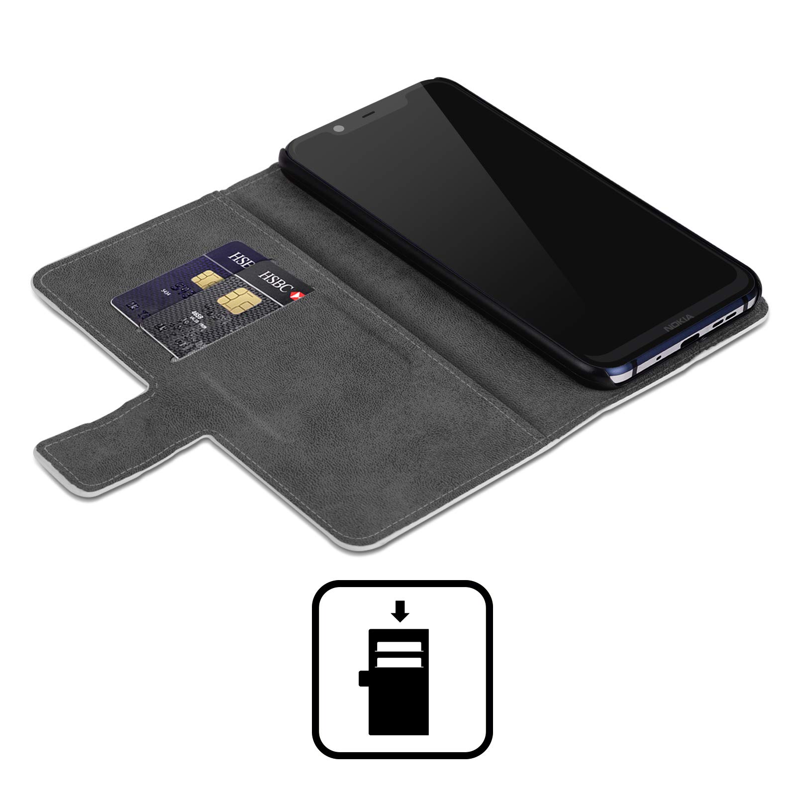 Head Case Designs Officially Licensed Manchester City Man City FC Third 2024/25 Badge Kit Leather Book Wallet Case Cover Compatible with Nokia G42