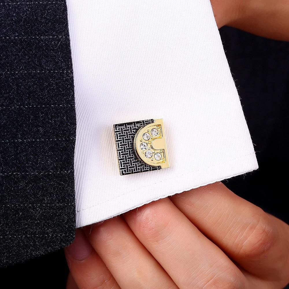 Fermacravatta Fermacravatta Dorato Gemelli Abito Elegante Abito Manica Chiodo Colletto Fermacravatta Accessori Abbigliamento Uomo