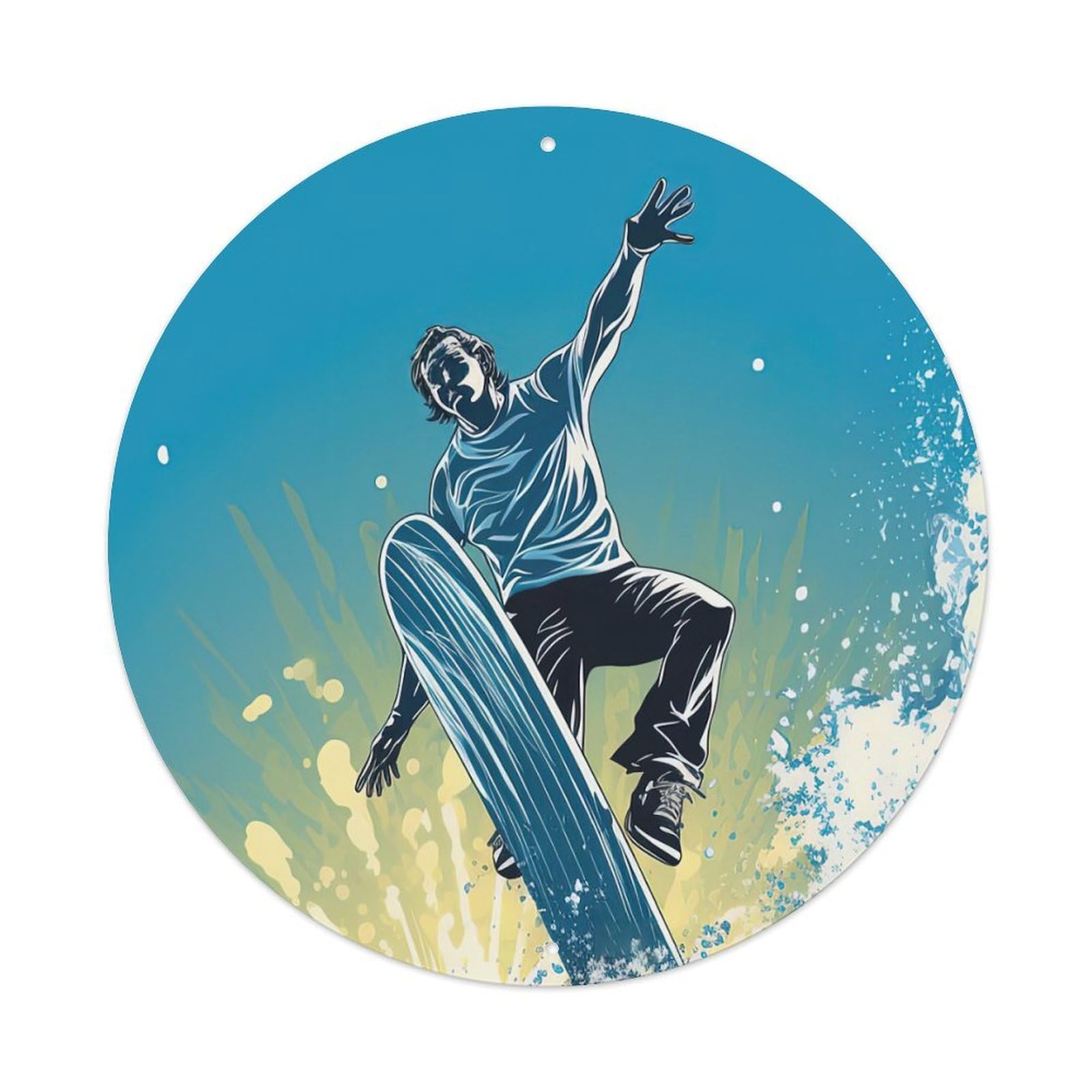 Extreme Sport Snowboarding Art Metal Tin Sign