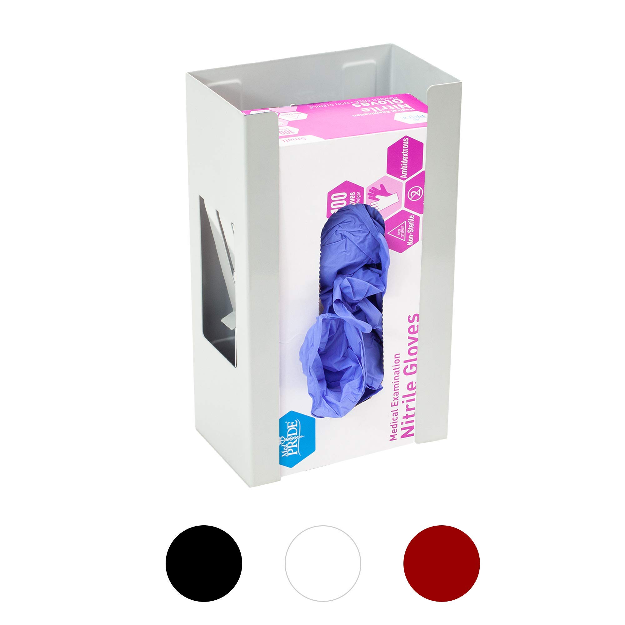 EHOMEA2ZMagnetic Glove Holder,Glove Box Holder,Glove Dispenser,Durable Coated Steel,Space Saving Design for Work,Shop, Garage,Medical Office,Laundry Room,Kitchen,Hospital,Fridge,Wall Mount (White)