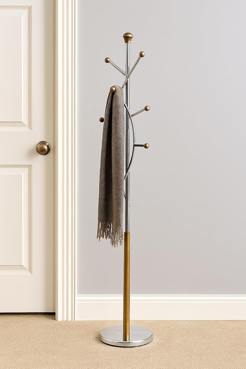 Proman Products Silver Tree Valet Stand, Gold