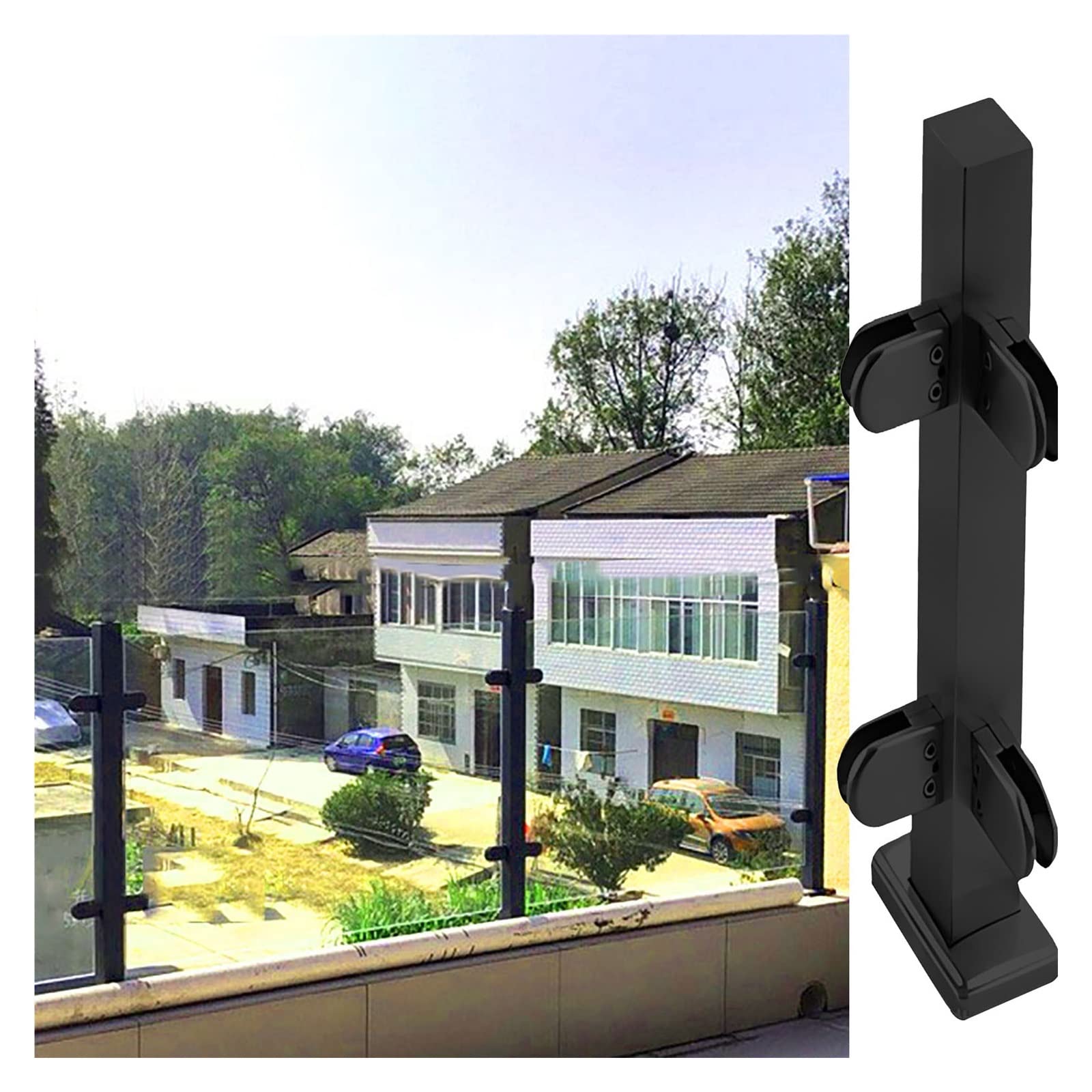 Poteaux de balustrade en acier inoxydable avec matériel de montage