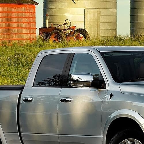 Miniatura 6 de TOMALL Calcomanías de vinilo para poste de ventana de automóvil compatibles con Dodge Ram 1500 2500 3500 2009-2018, calcomanías de columna de