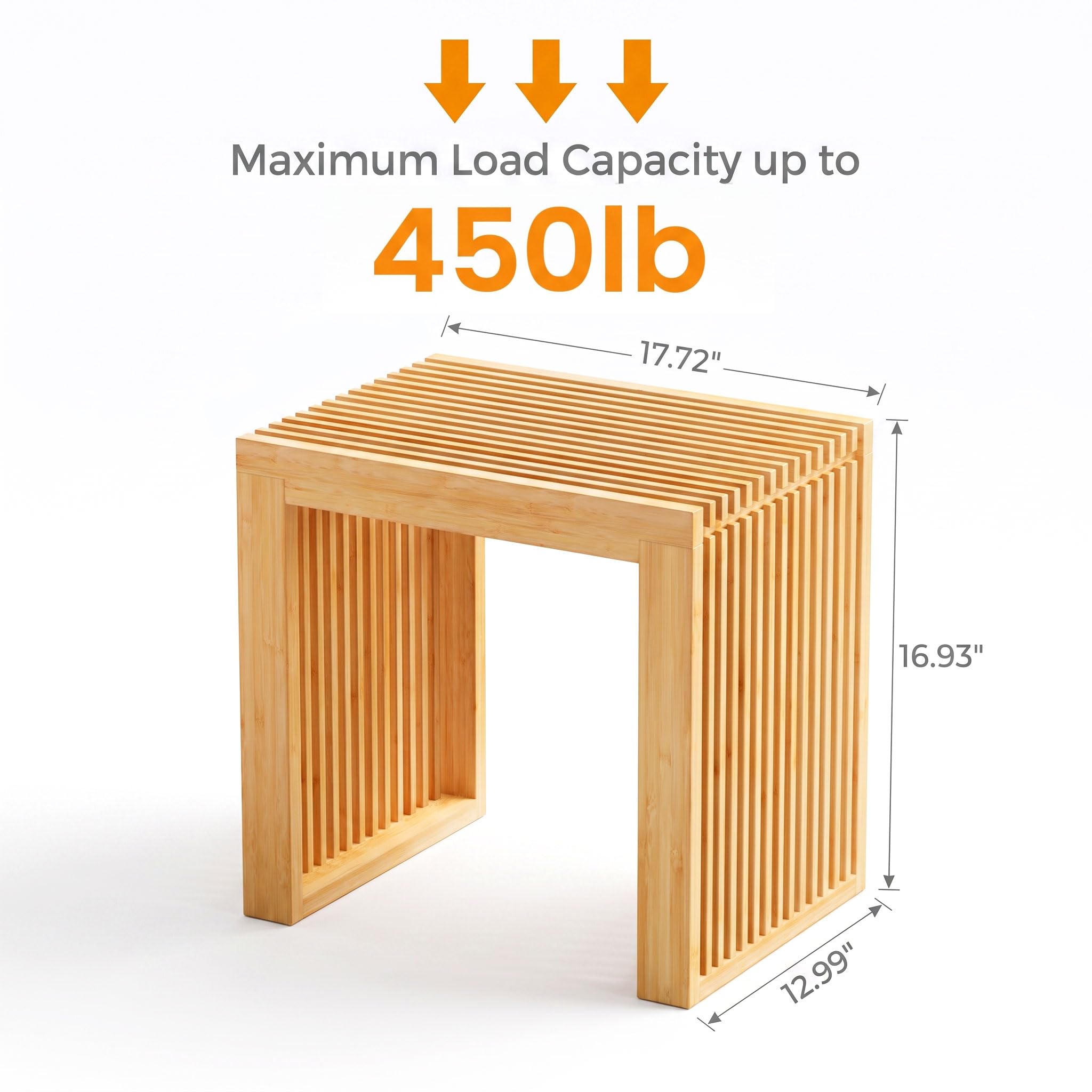 Photo 1 of APRTAT Bamboo Dining Bench - 17 Inch Entryway Shoe Bench