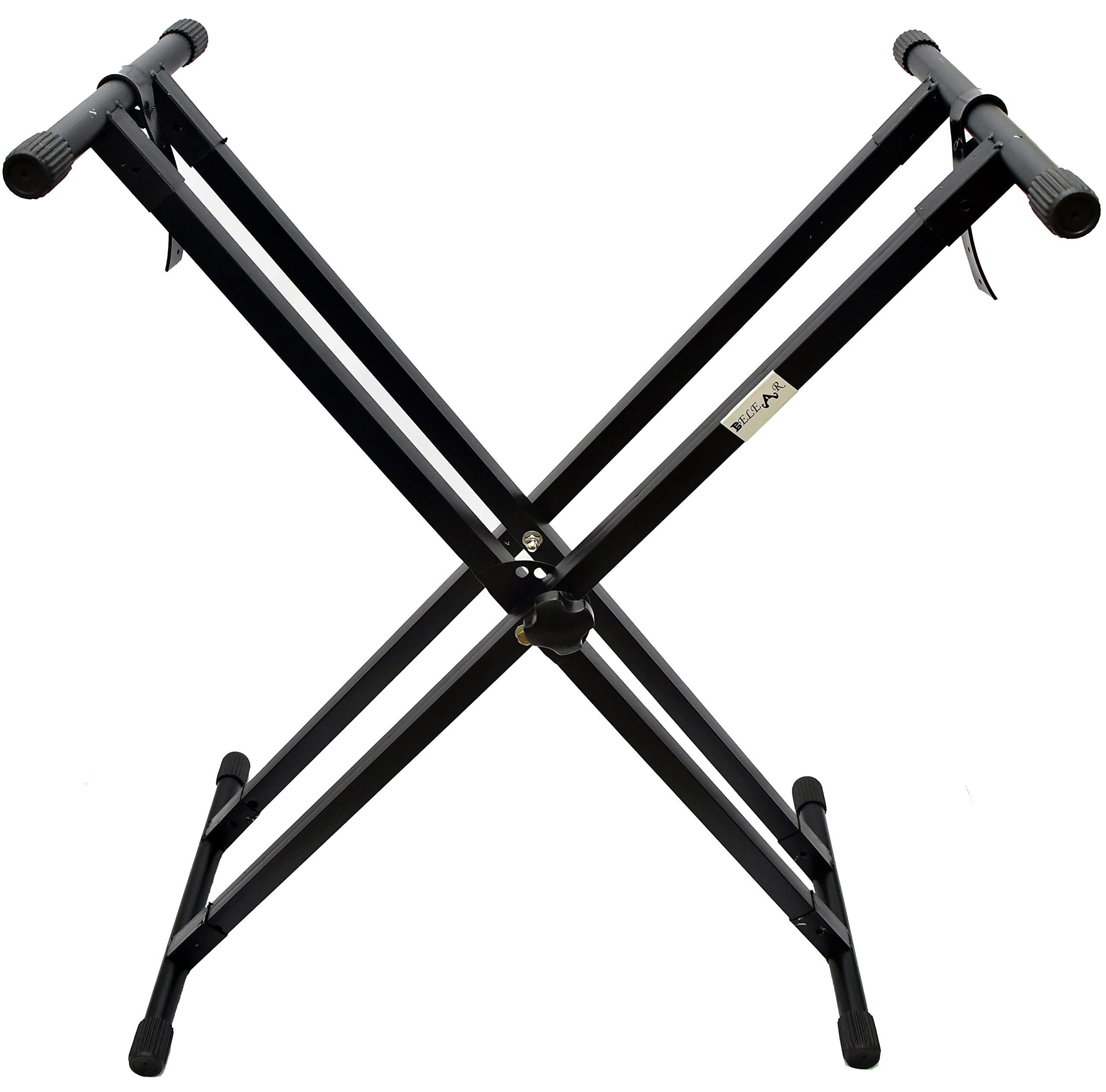 Belear A-9 Black Double Rod With Six Angle Adjustment Double Braced Keyboard Stand