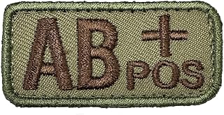AB+ Blood Type Patch OCP W/Hook Fastener