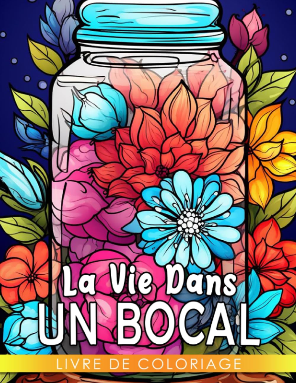 Le livre de coloriage La Vie Dans Un Bocal: Belles pages à colorier avec des illustrations inc