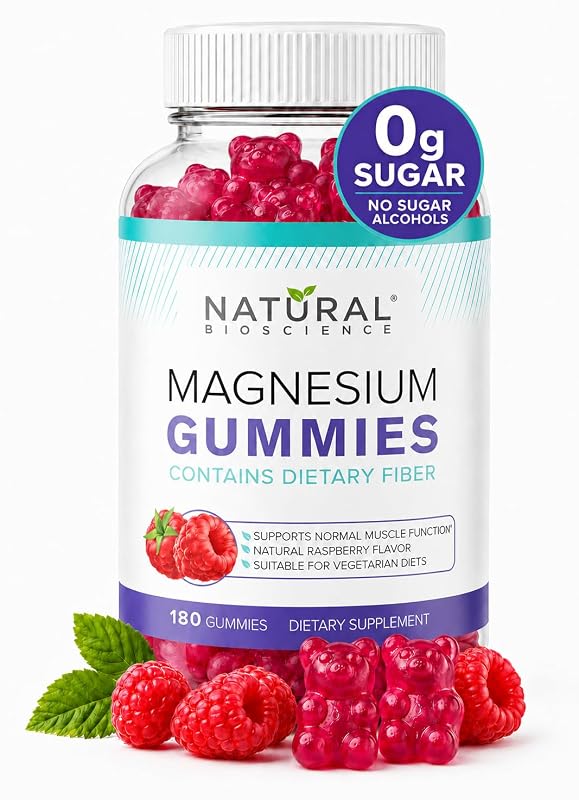 Natural BioScience Gomas de Magnésio 100 mg, 180 gomas