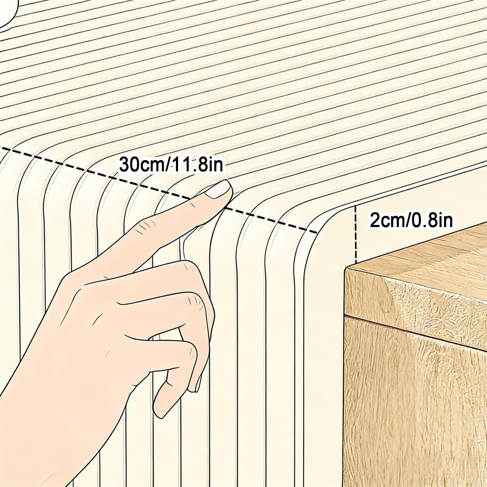 Paneles de pared acolchados para niños, protectores de esquina a prueba de bebés, protector de borde extra ancho, autoadhesivo para dormitorio, tatami, guardería, decoración de pared