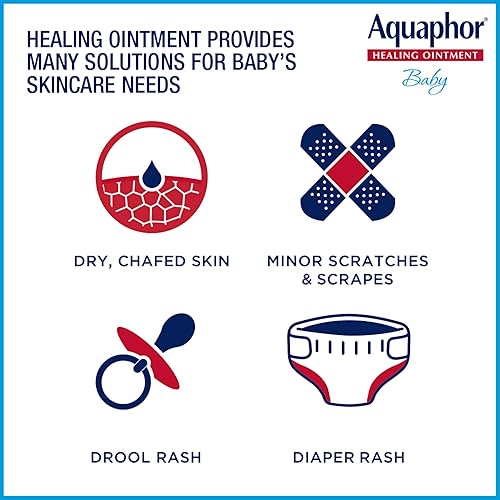 Miniatura 5 de Aquaphor Baby Healing Ointment Advanced Therapy Skin Protectant, Dry Skin and Diaper Rash Ointment, 7 Oz Tube