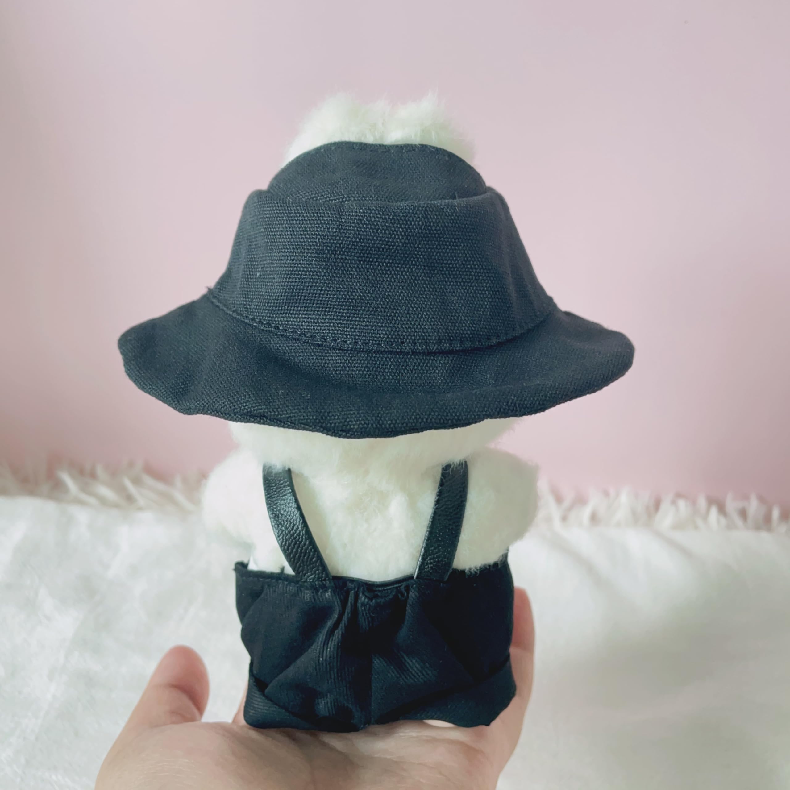 Doll Clothes LBB, 2-Piece Outfit Set with Accessories for 17cm Doll (Black A)