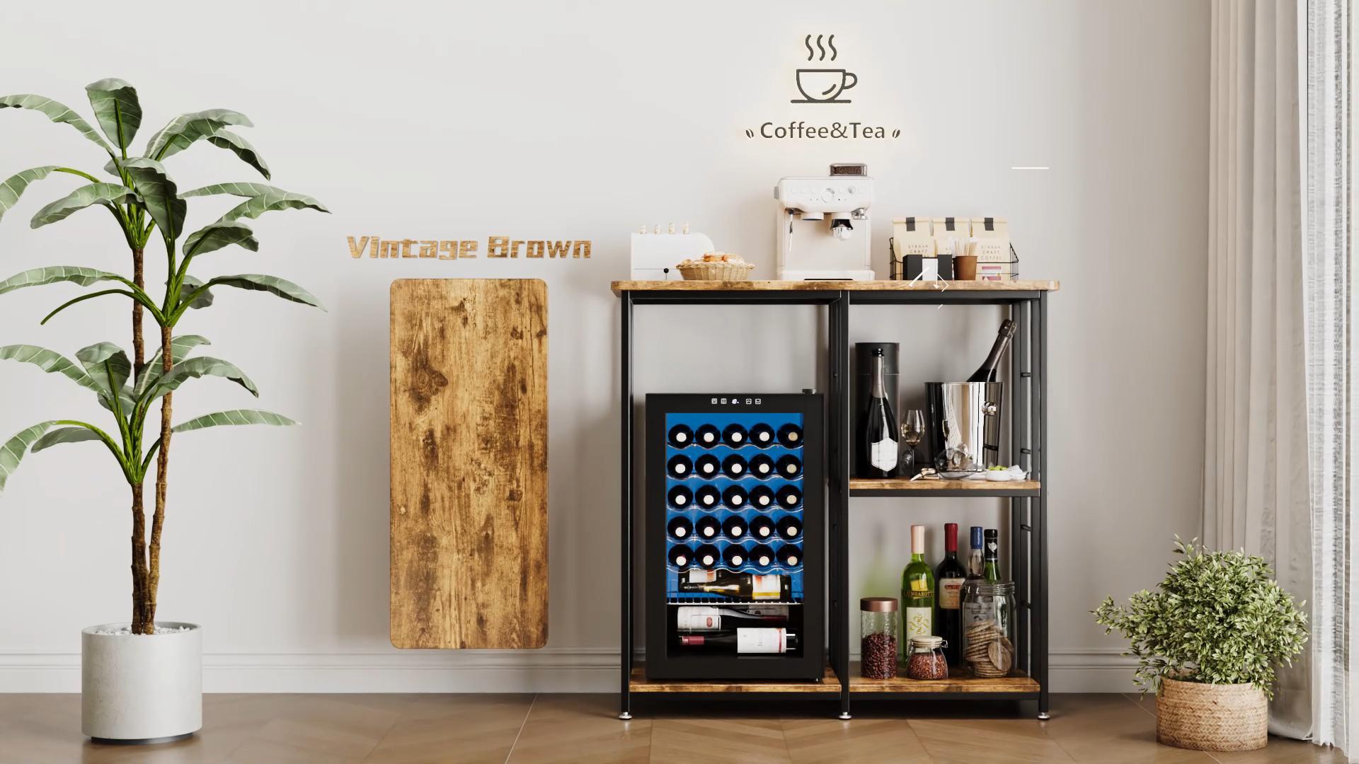 Amazon.com - COCOLUCKY Mini Fridge Stand with Storage — 4-Tier