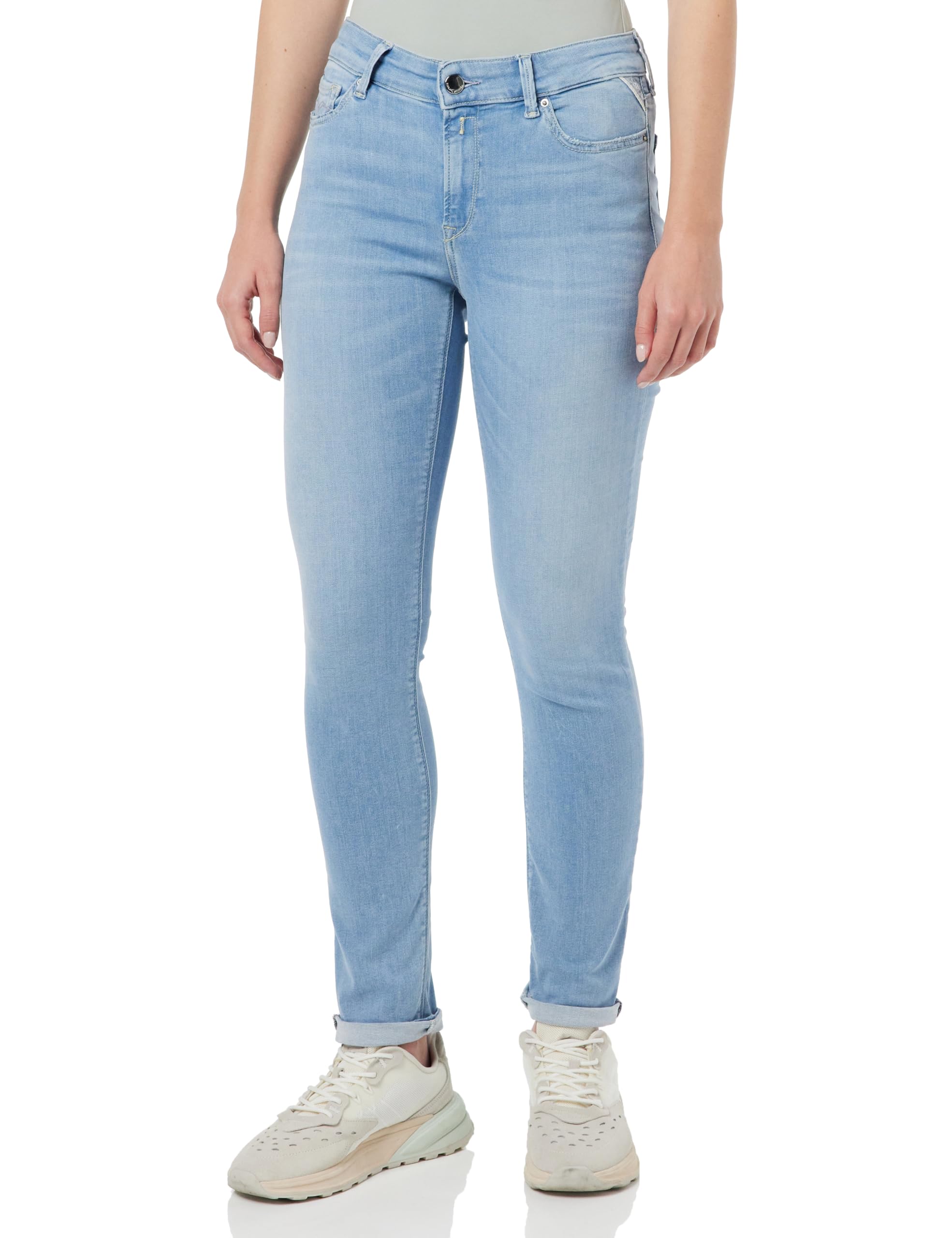 Replay women's jeans Luzien Skinny-Fit X-Lite with power stretch, blue (Light Blue 010), 26W / 32L