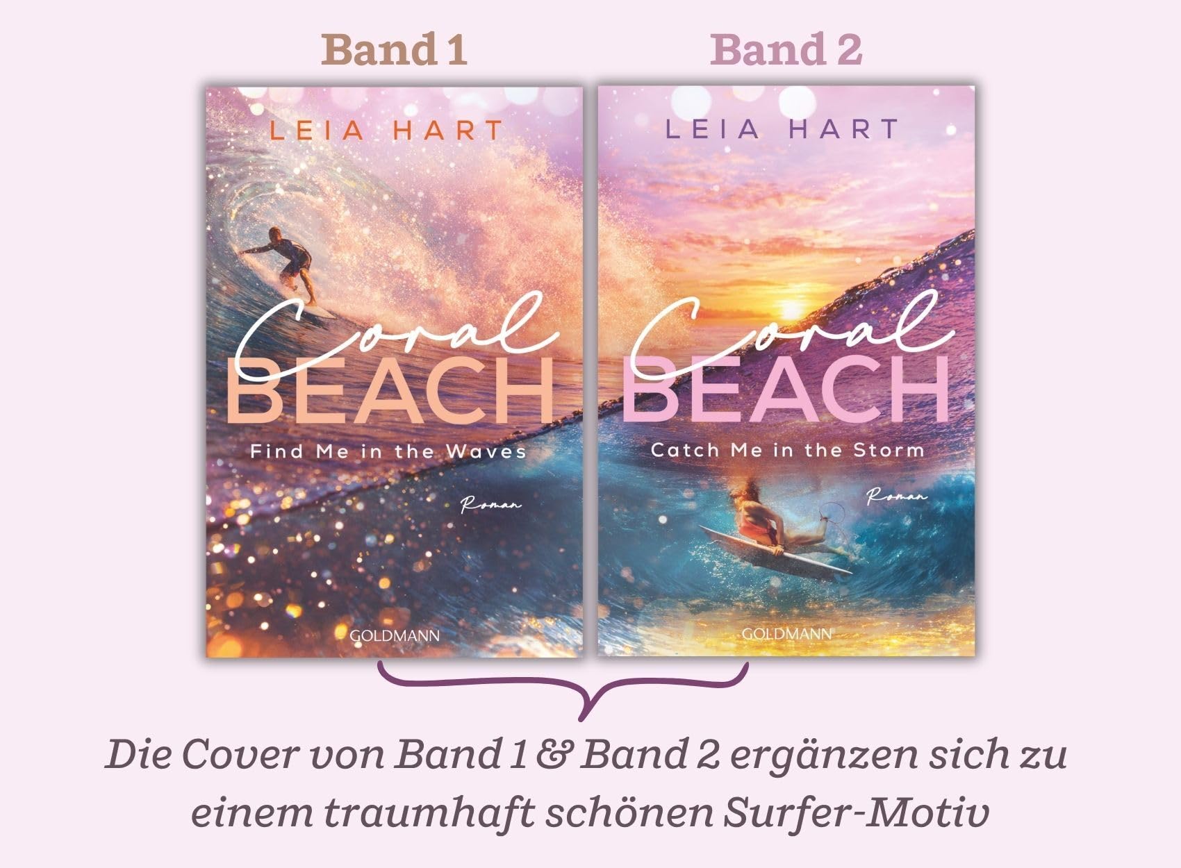 Coral Beach - Find Me in the Waves: Roman - Mit umlaufender Klappe und Surfboard-Lesezeichen in limitierter Erstauflage. (Coral-Beach-Reihe, Band 1)
