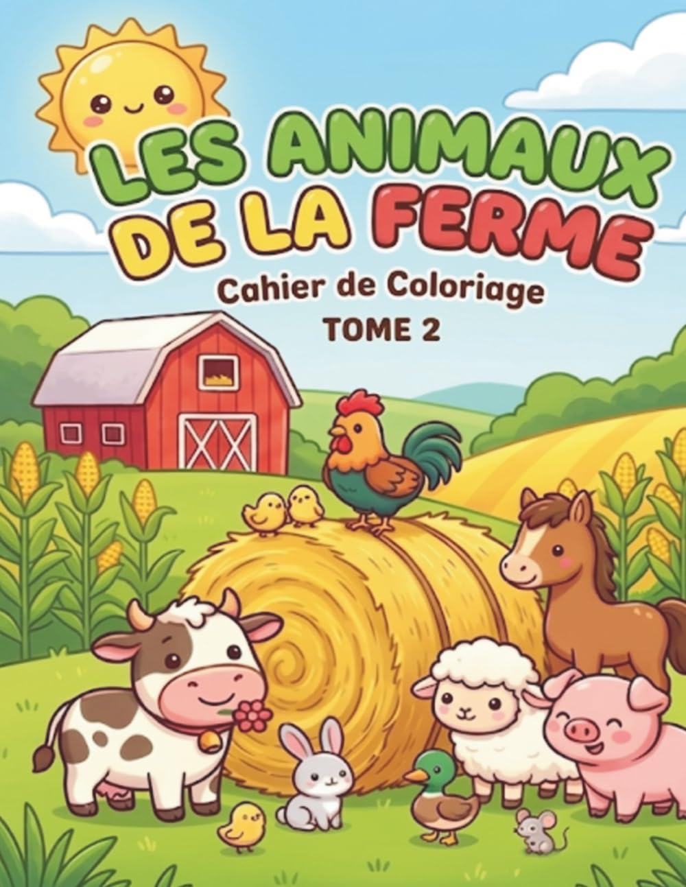 Les animaux de la ferme: Cahier de coloriage tome 2