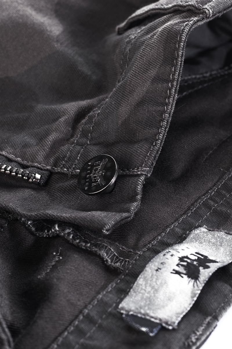Black Premium by EMP Hombre Pantalones Cargo Negros