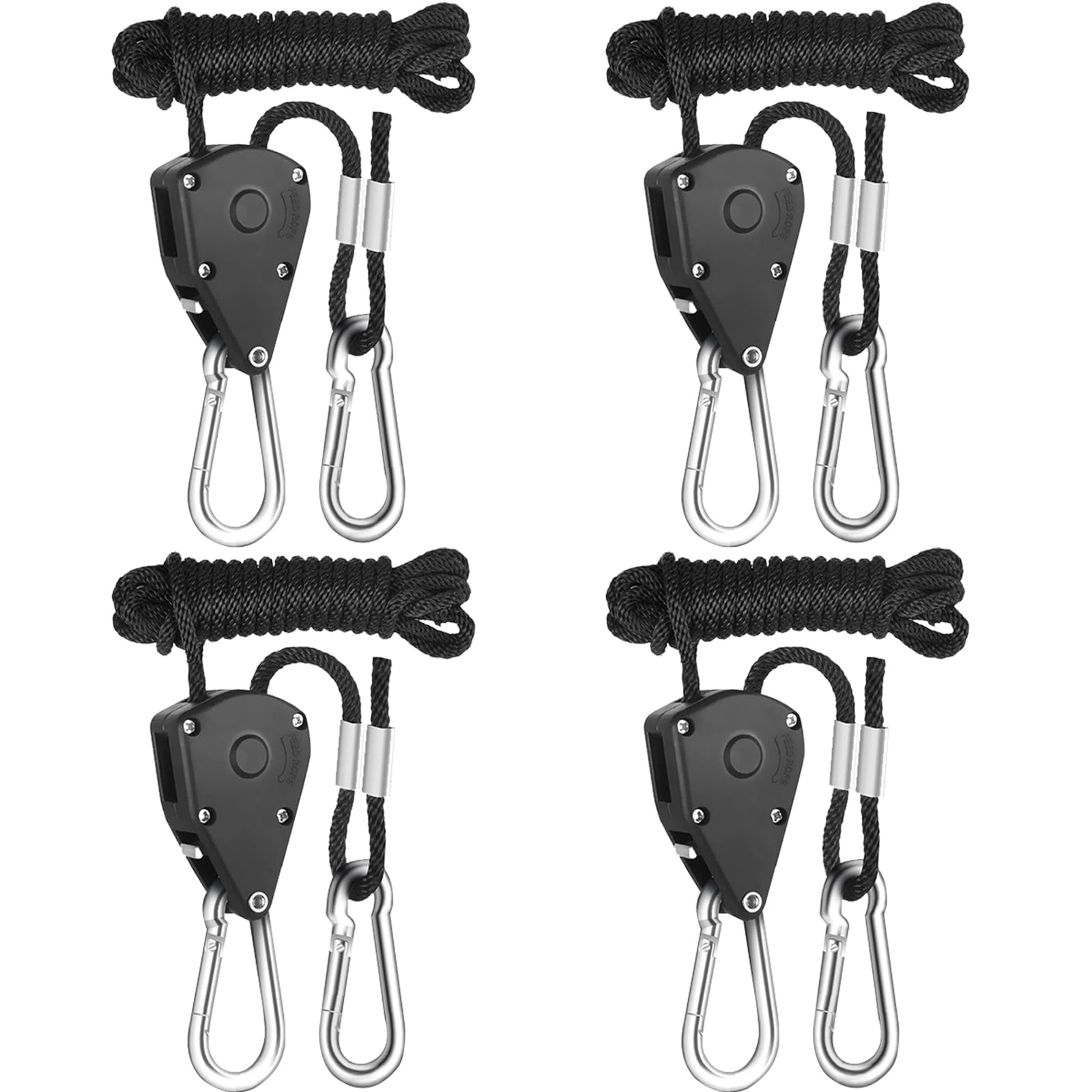 Trinquete de Cuerda Ajustable 1/8, Gancho para Carraca, Colgador Grow Light