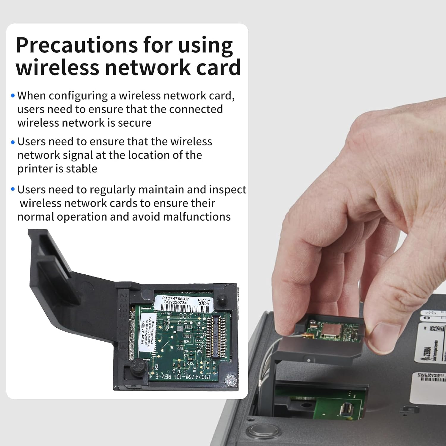 P1112640-017A WiFi 802.11ac Wireless Module for Zebra ZD421 ZD421D ZD421T Thermal Desktop Printer 203dpi 300dpi - Image 4