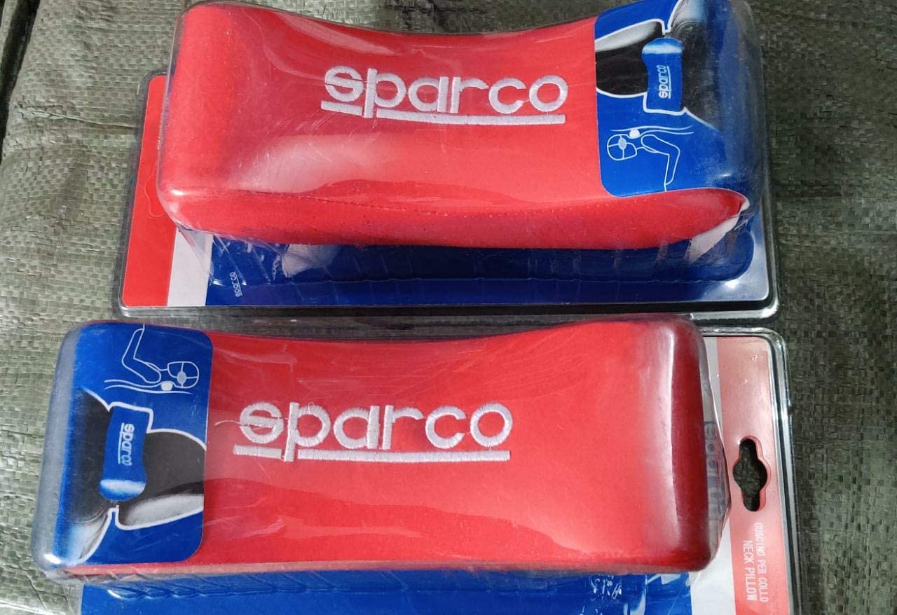 AUTO MT RED SPARCO NECKREST Sparco Universal Headrest Neck Pillow Adjustable Pillow Cervical Pillow-picture-20