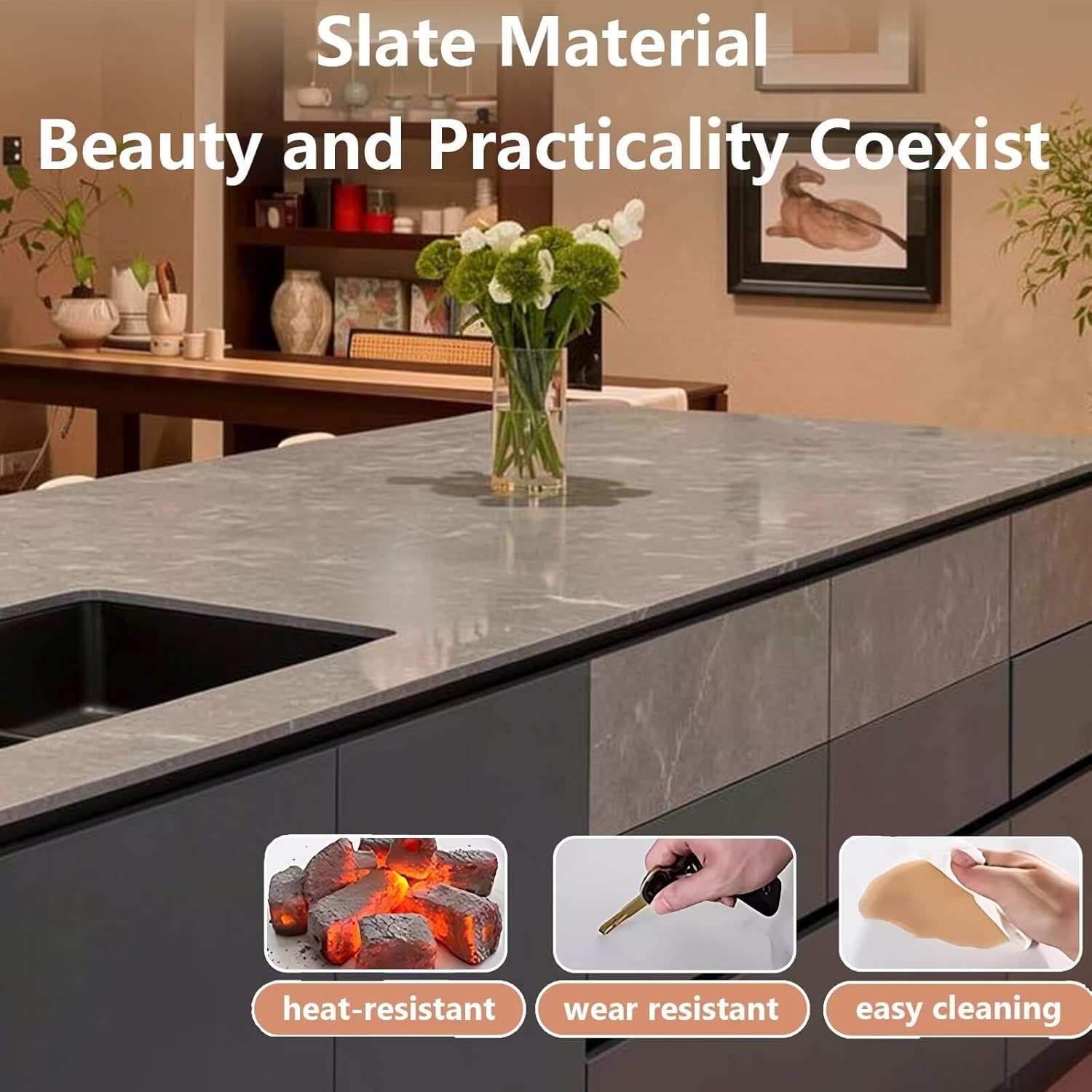 Kitchen Island with Storage - Kitchen Island Table with Integrated Sink,Lighting, Modern Bar Includes Pull-Out Cabinet, Hidden Storage, Under-Cabinet Lighting,for 4 People (56IN No Chairs)