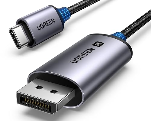 UGREEN Unidirectional USB C to DisplayPort 1.4 Cable 6.6FT