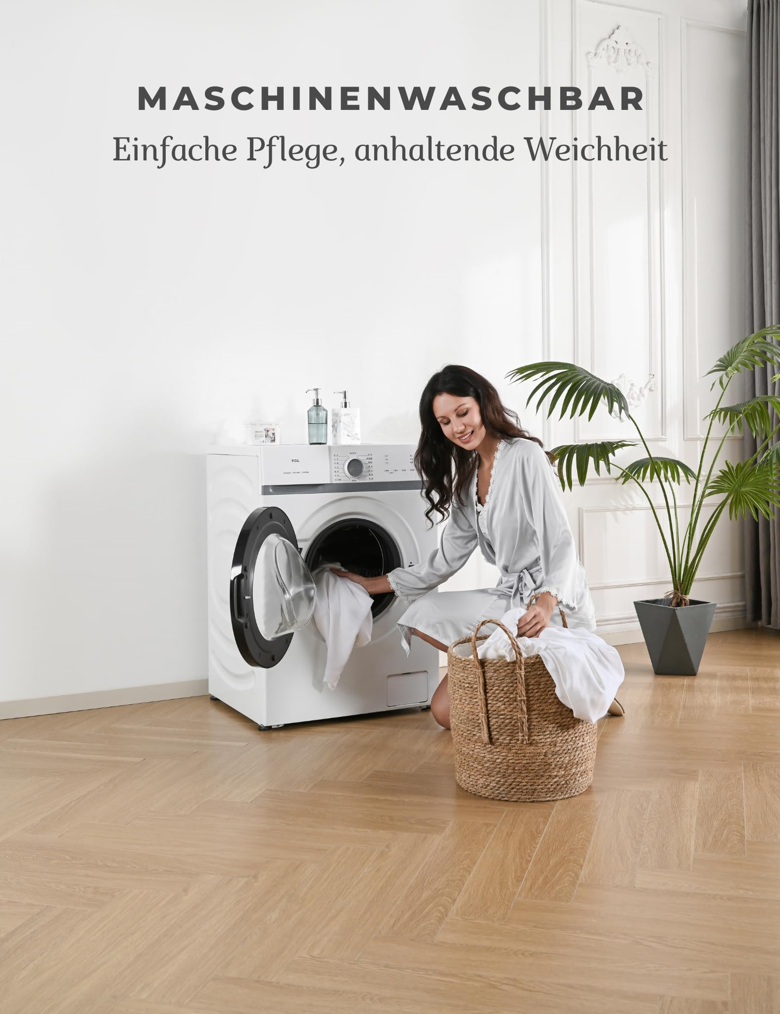 Spannbettlaken 200x200, Weiß, Bambus, für Höhe Matratzen bis 35CM, Seiden Weiches, Kühlendes, Hypoallergen, Allergiker Spannbetttuch