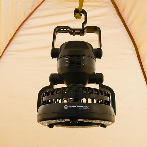 Miniatura 7 de Wakeman Tents 2-Person Tent with Removable Rain Fly and Carry Bag  Comes with Camping Lantern with Fan  Weather-Resistant Camping Accessories by