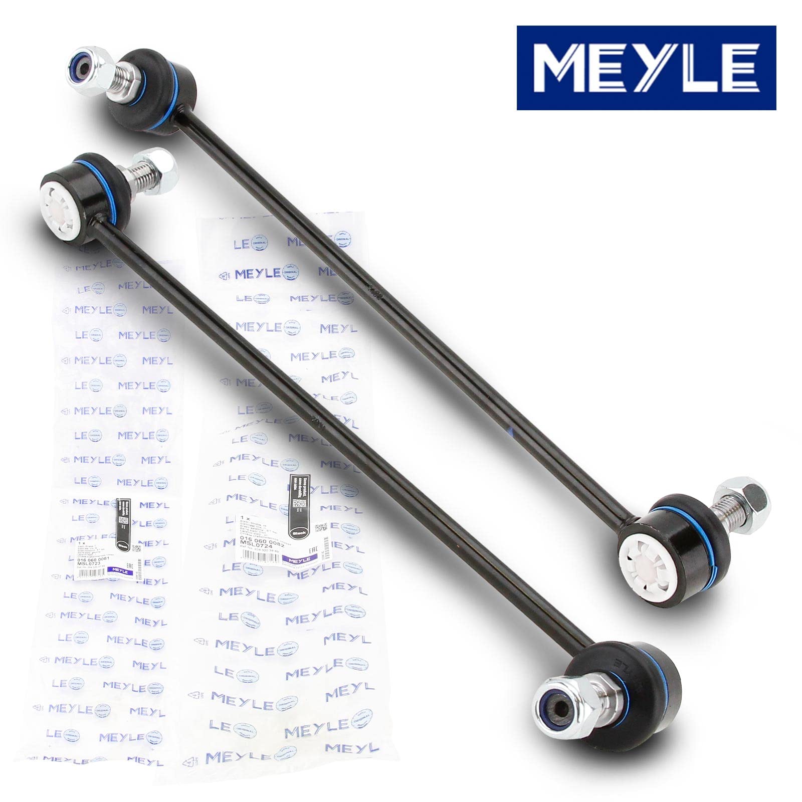 2 aste di accoppiamento originali MEYLE 0160600081 0160600082 compatibili con W204 2007-2014 C204 2011-2014 S204 2007-2014 A207 2010-2016 C207. 2009-2016