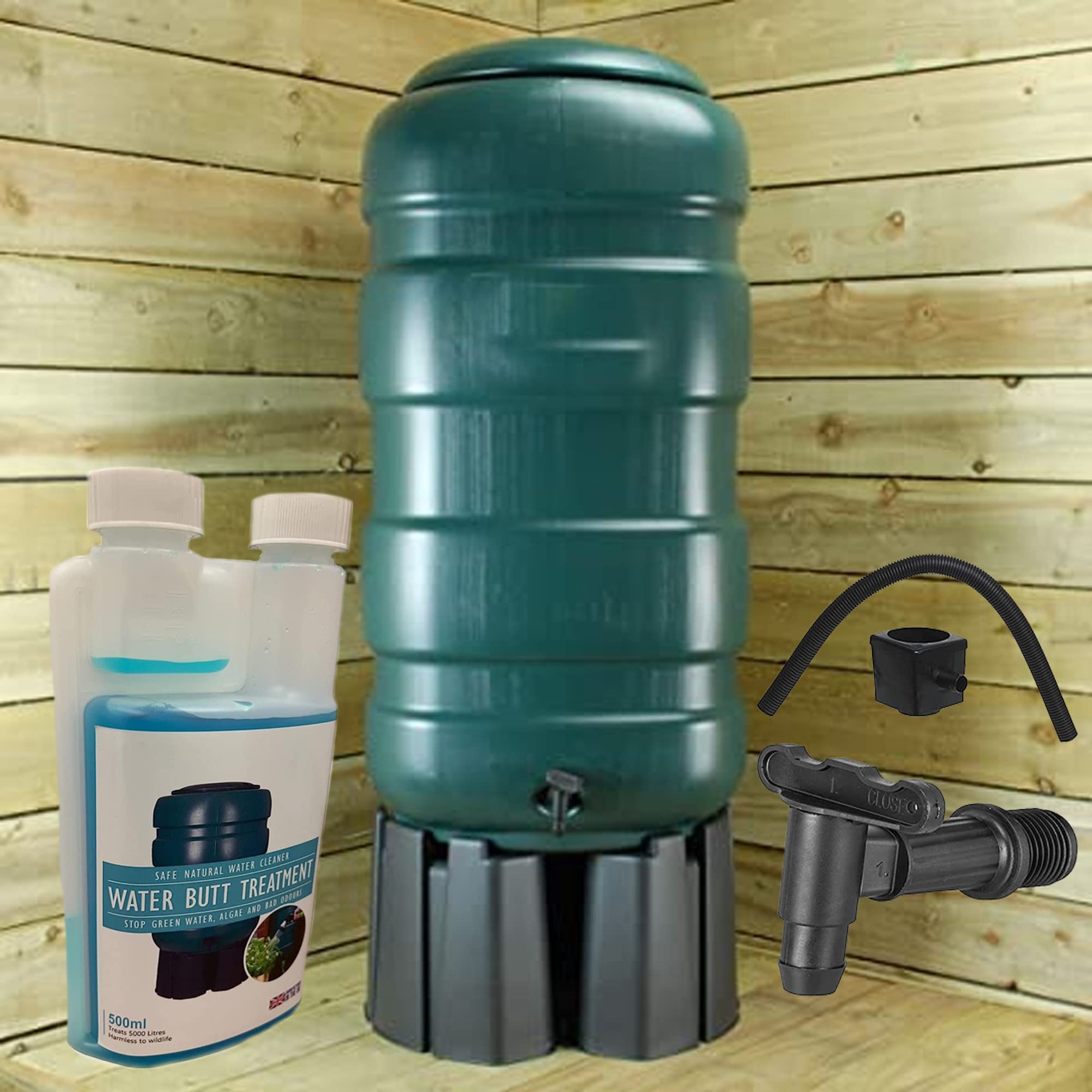 Natural Wildlife Friendly Water Butt Treatment Cleaner UV Blocker Prevents Green Water & Algae