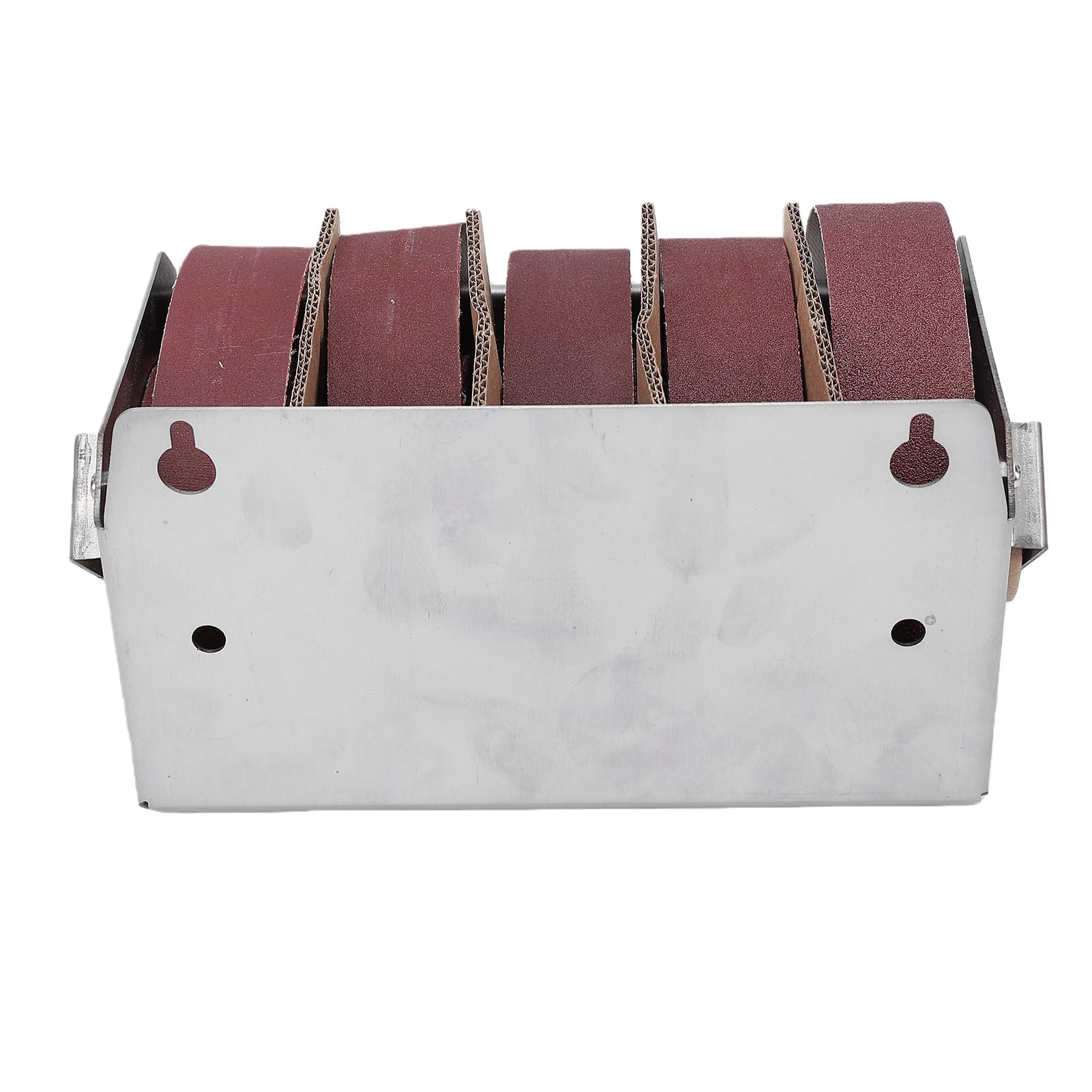 Rotolo di Tela Smeriglio, 5 Grane 150 240 320 400 600 Rotolo di Carta Vetrata con Scatola Dispenser in Acciaio Inossidabile, Rotoli di Carta Vetrata per Mobili Metallici Automotive