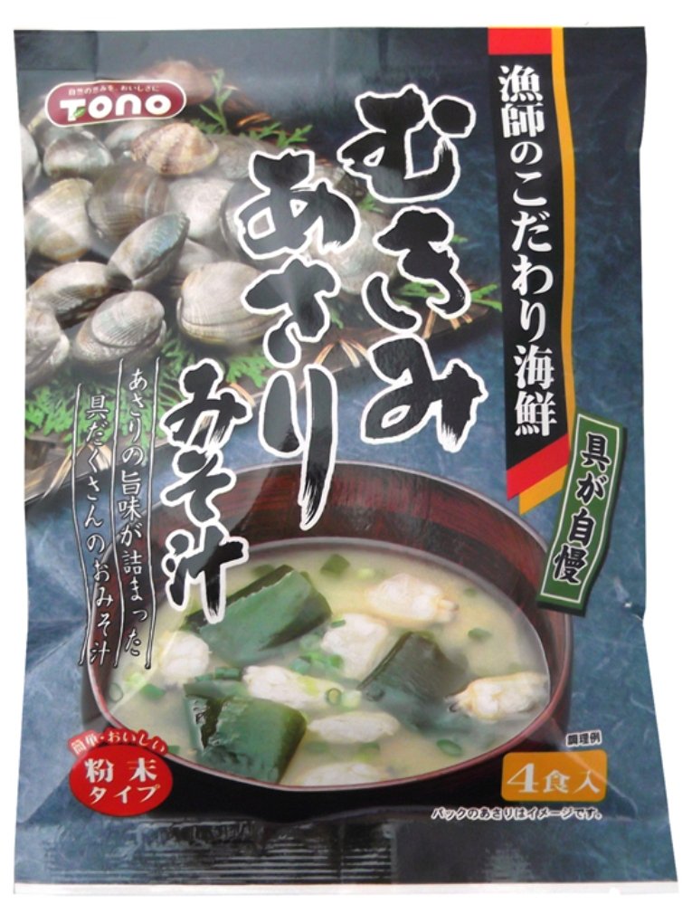 あさりのみそしる出品 Amazon | トーノー むきみあさりみそ汁 28g(7g×4袋)×5個