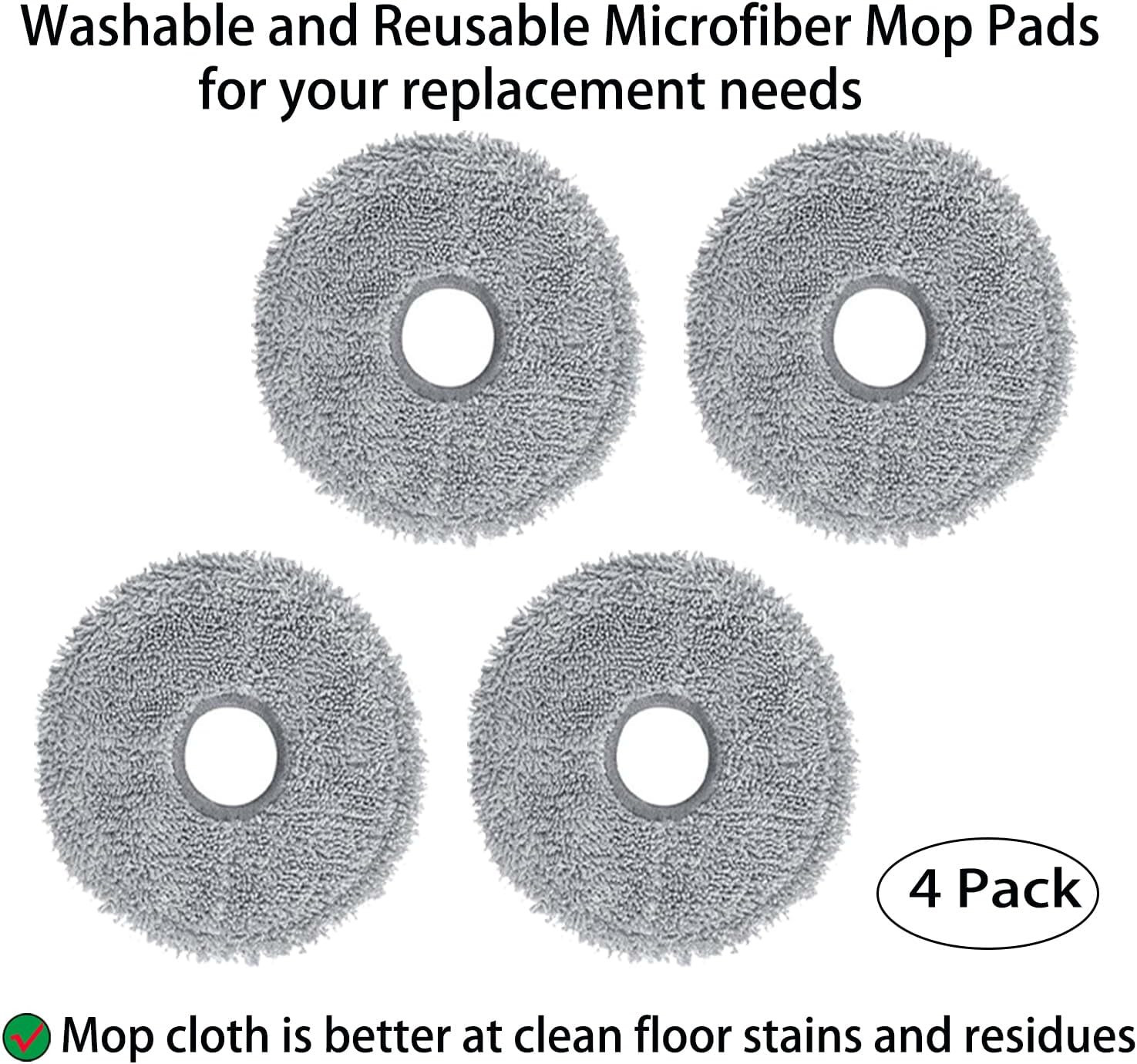 Replacement Parts for Dreame X30 Ultra / L10s Pro Ultra Heat Robot Vacuum 1 Strong Main Brush 1 Rubber Brush 4 Side Brush 4 Filter 4 Mop pad 4 Dust Bag Accessories