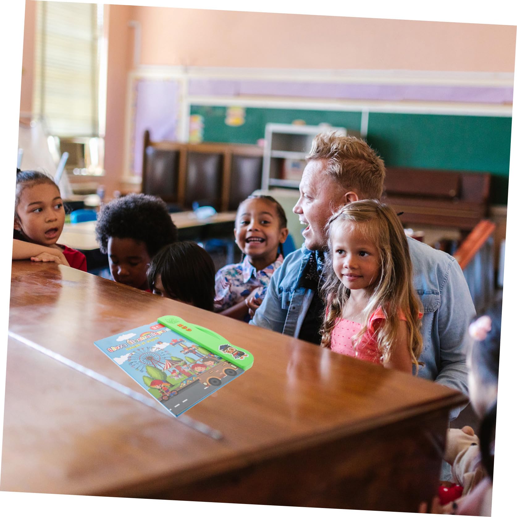 Mikinona Gioco Interattivo Montessori Audio per Ragazzo Ragazza 4-8 Anni in Abs Verde, Stimola Capacità di Apprendimento, per Back To School Party e Compleanni