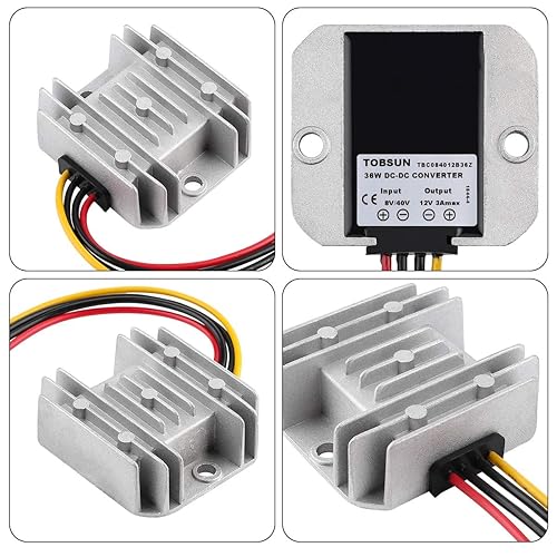 Miniatura 9 de Reductor de voltaje CC CC 24 V reductor de corriente continua a 12 V, 10 A, 120 W, regulador de voltaje, convertidor de potencia, módulo