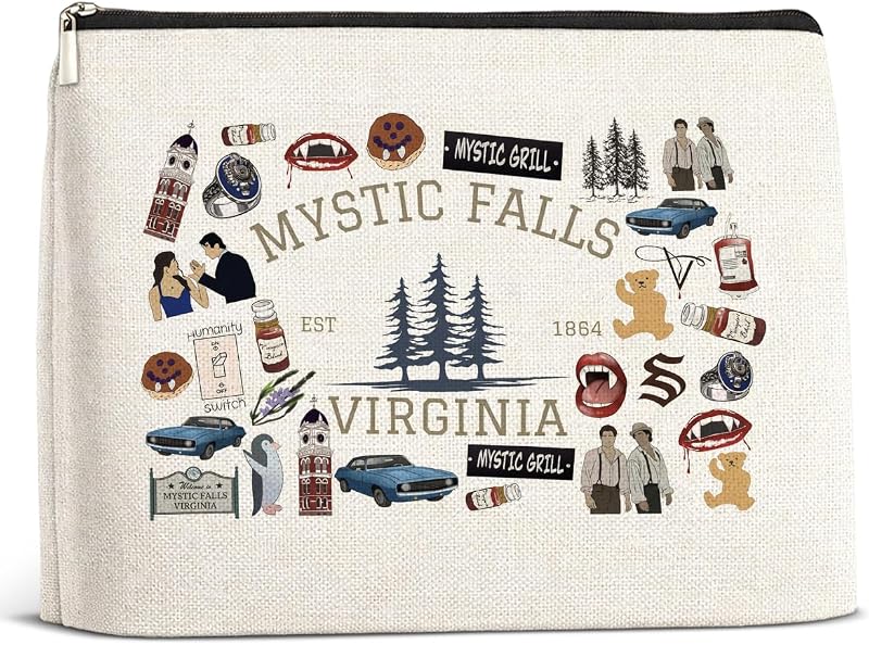 Necessaire de maquiagem SOFEGY Vampire com estampa Letter Print, SOFEGY 1529